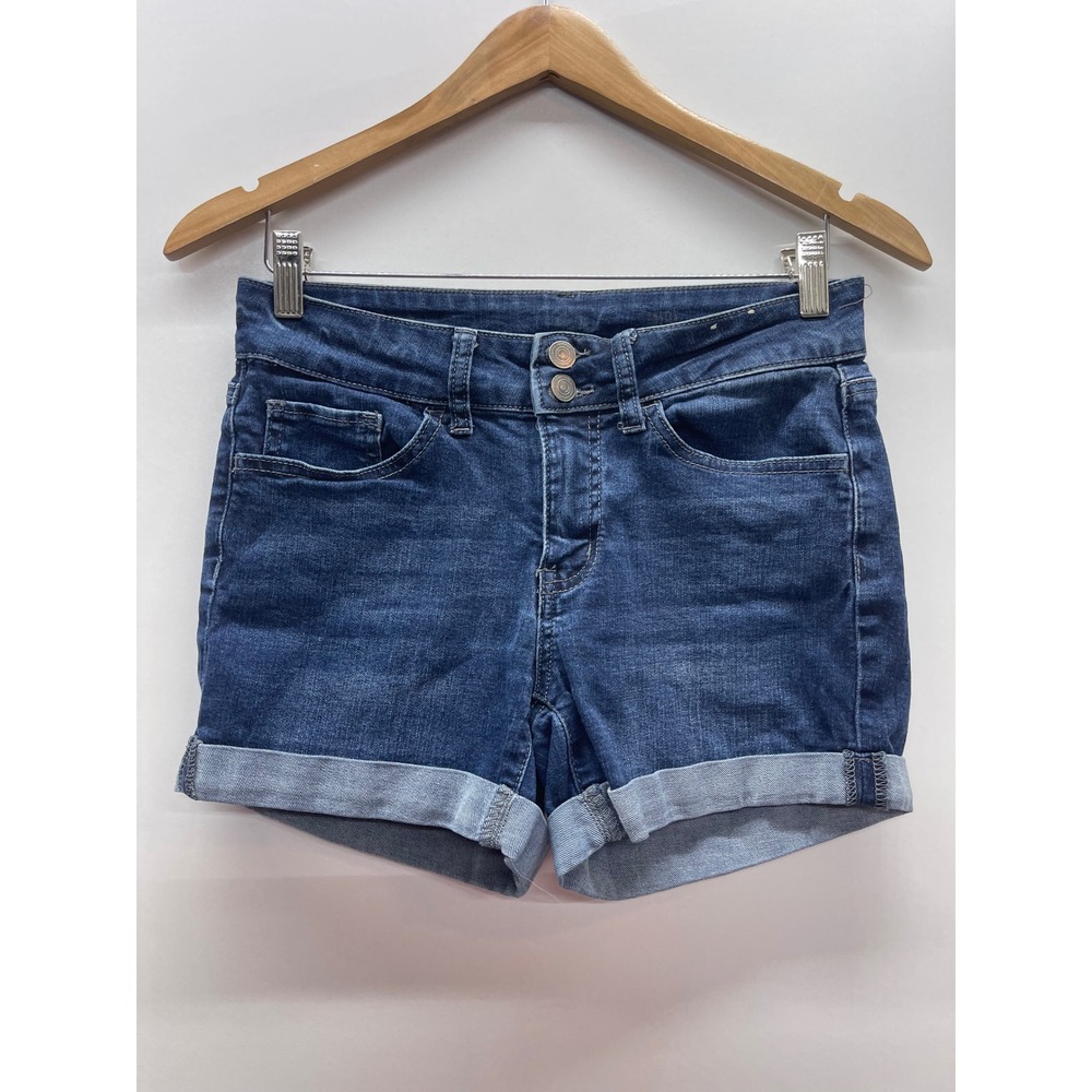 So Women's Dark Wash Cuffed Denim Jean Shorts Size 7 JG81D006RW2
